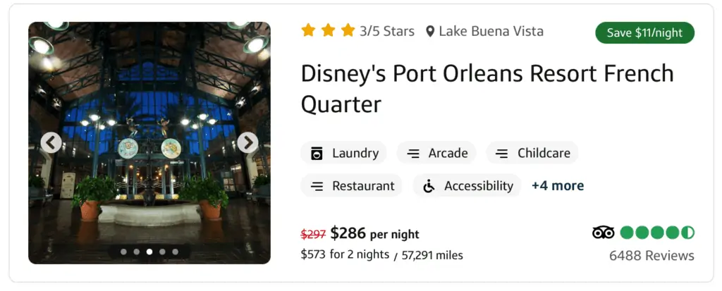 Disney's Port Orleans available to book on Capital One travel portal