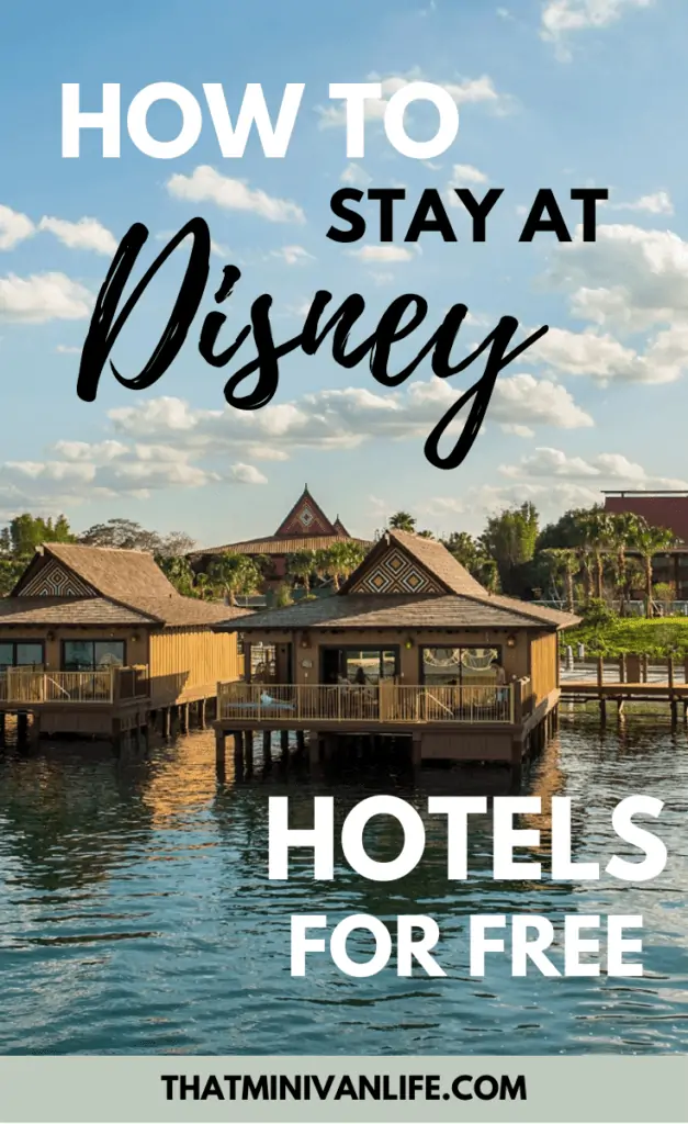 How to Stay at Disney World hotels for free pin