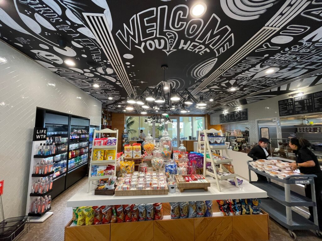 Cool Beans Marketplace and coffee shop in Hyatt Regency Coconut Point lobby.