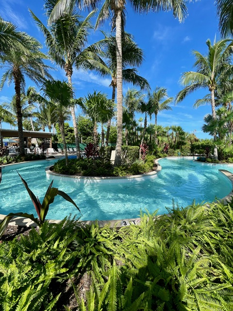 Lazy river at Hyatt Regency Coconut Point.