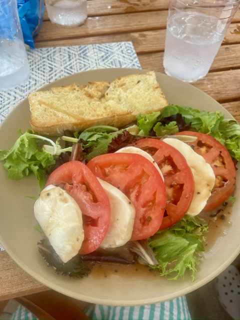Tomato & mozzarella salad ordered from Corkscrew Bar at Hyatt Regency Coconut Point.