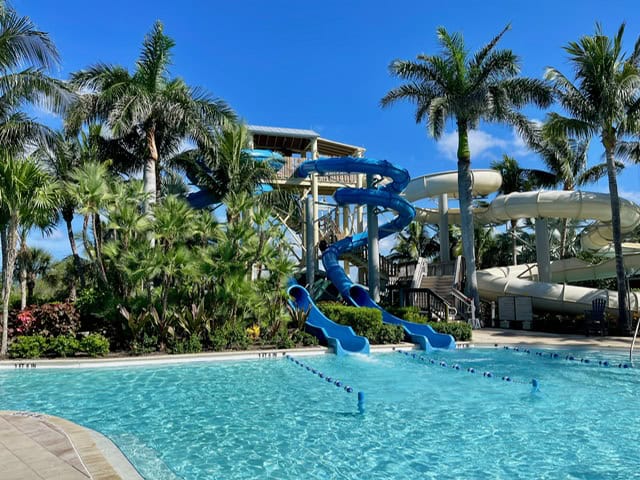 Picture of Hyatt Regency Coconut Point water slides.